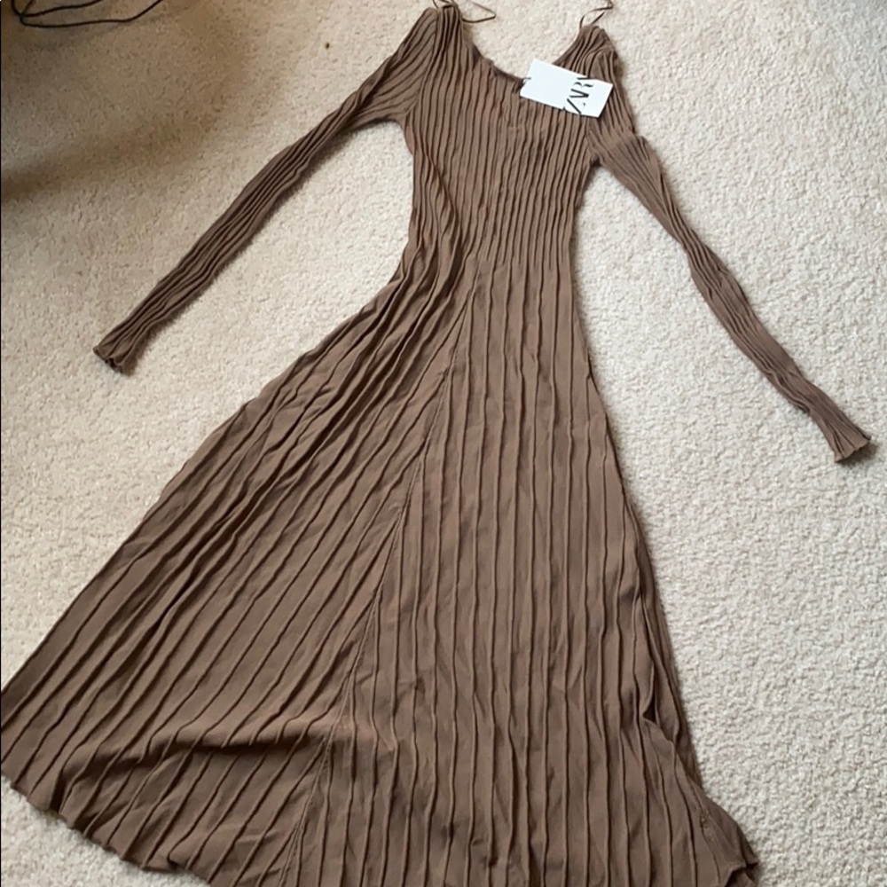 Zara Brown Dress